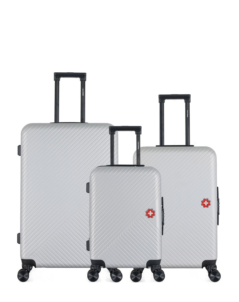SWISS KOPPER  -  Lot de 3  -  Valise grand format, valise weekend et valise cabine SPIEZ