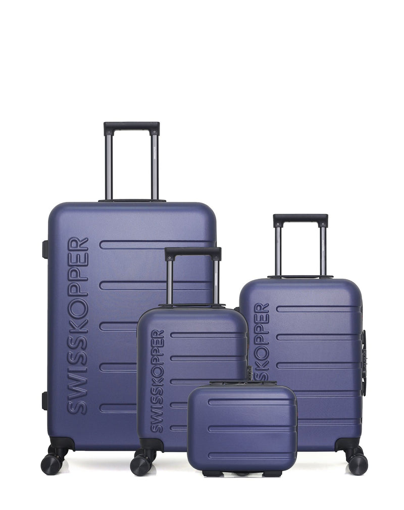 SWISS KOPPER - LOT DE 4 - Valises grand format, cabine, cabine XXS et vanity AIGLE