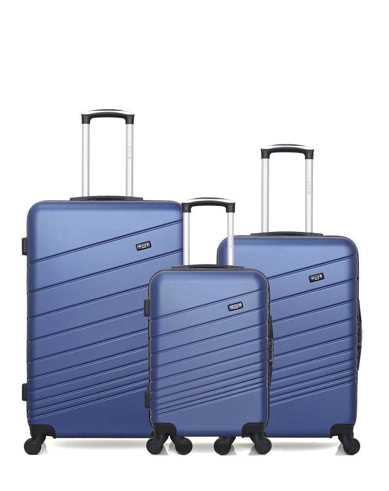 WAVE PARIS - Lot de 3 - Valises grand format, weekend et cabine TIGRE