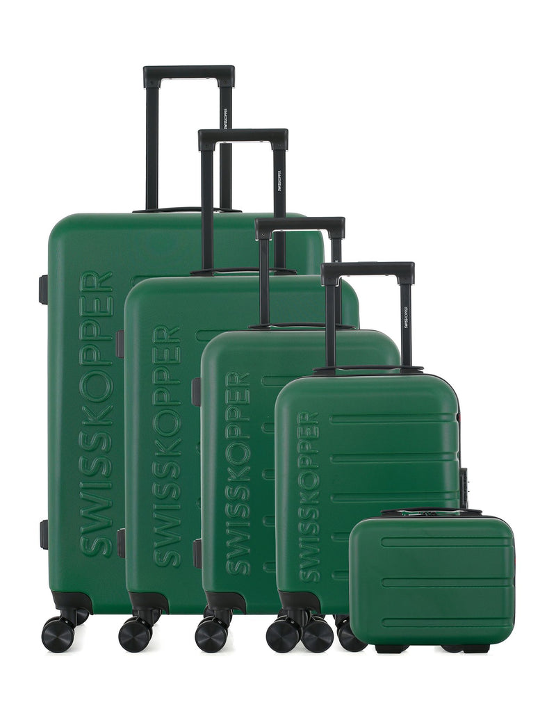 SWISS KOPPER - Set de 5 Valises AIGLE-U 75 cm 4 Roues