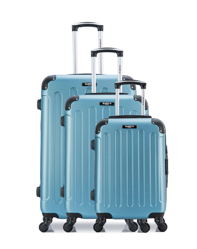 BLUESTAR - Set de 3 Valises MADRID 75 cm 4 Roues