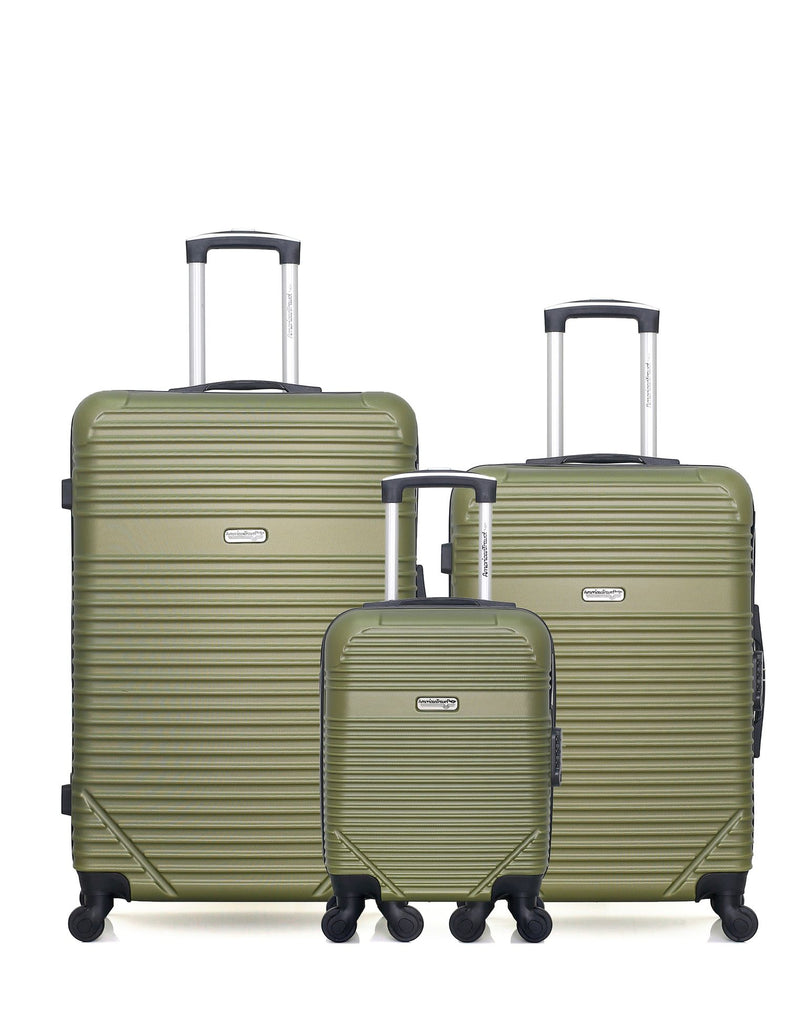 Lot de 3 - Valises grand format, weekend et cabine XXS MEMPHIS