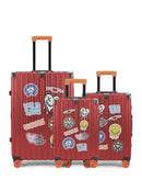 Lot de 3 Valises Rigides Grand Format, Cabine et Cabine XS LUGERS