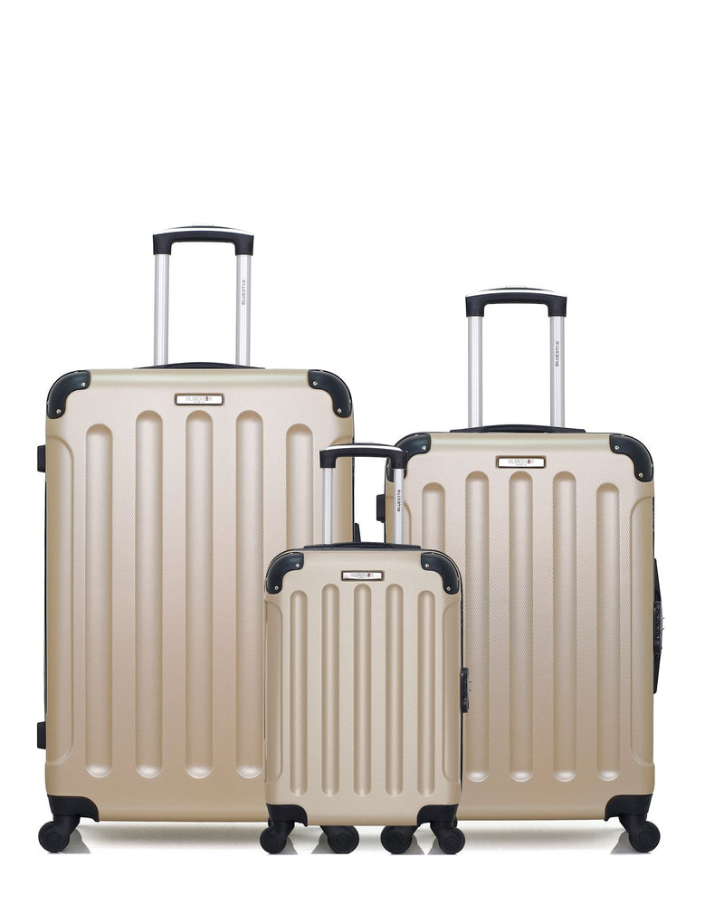 BLUESTAR - LOT DE 3 - Valises grand format, weekend et cabine XXS MADRID