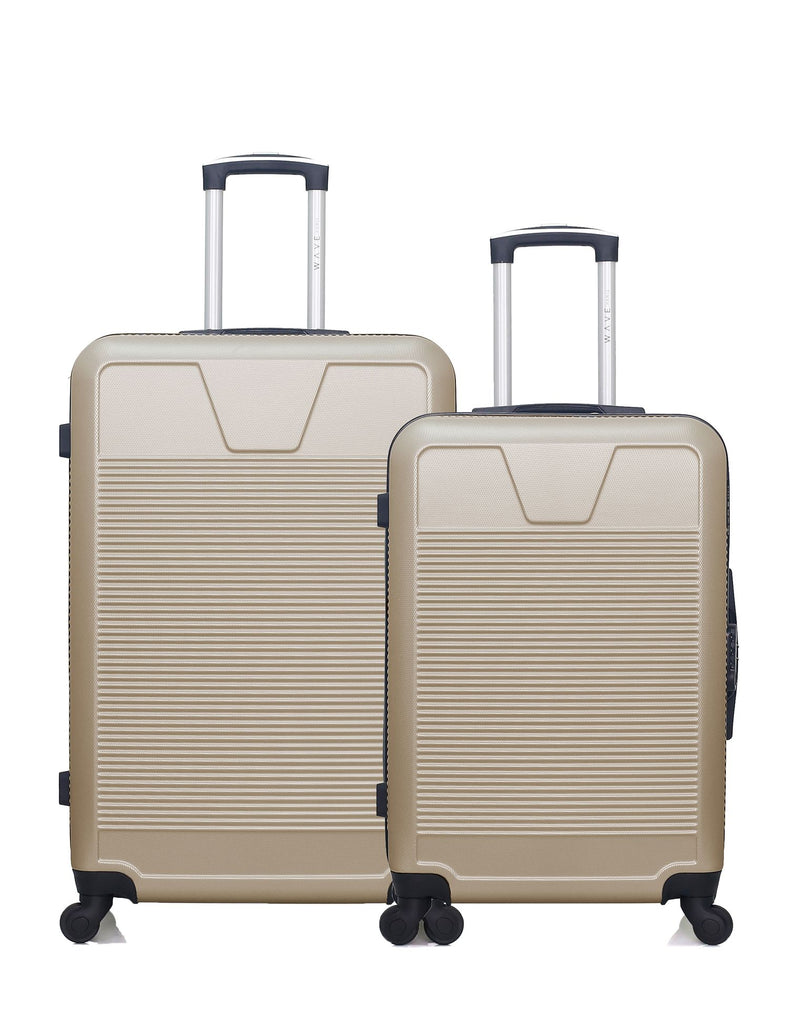 WAVE PARIS - Lot de 2 - Valise grand format et valise weekend SELENGA