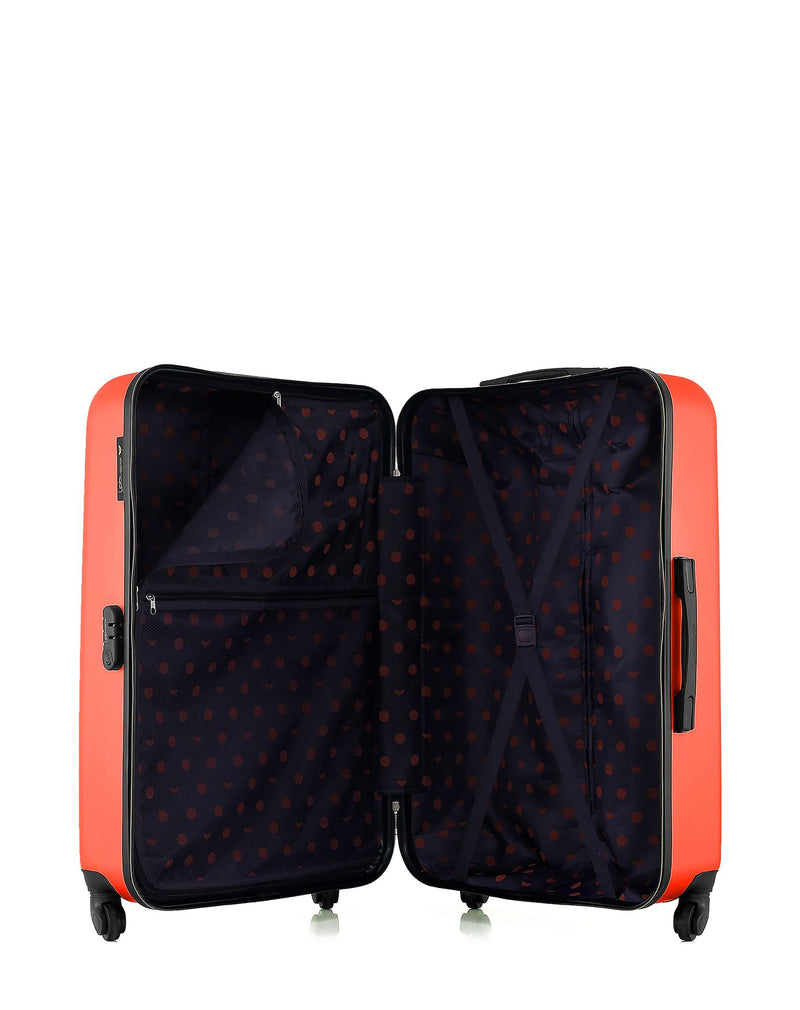 LPB - Valise Grand Format ABS AGATA 4 Roues 75 cm