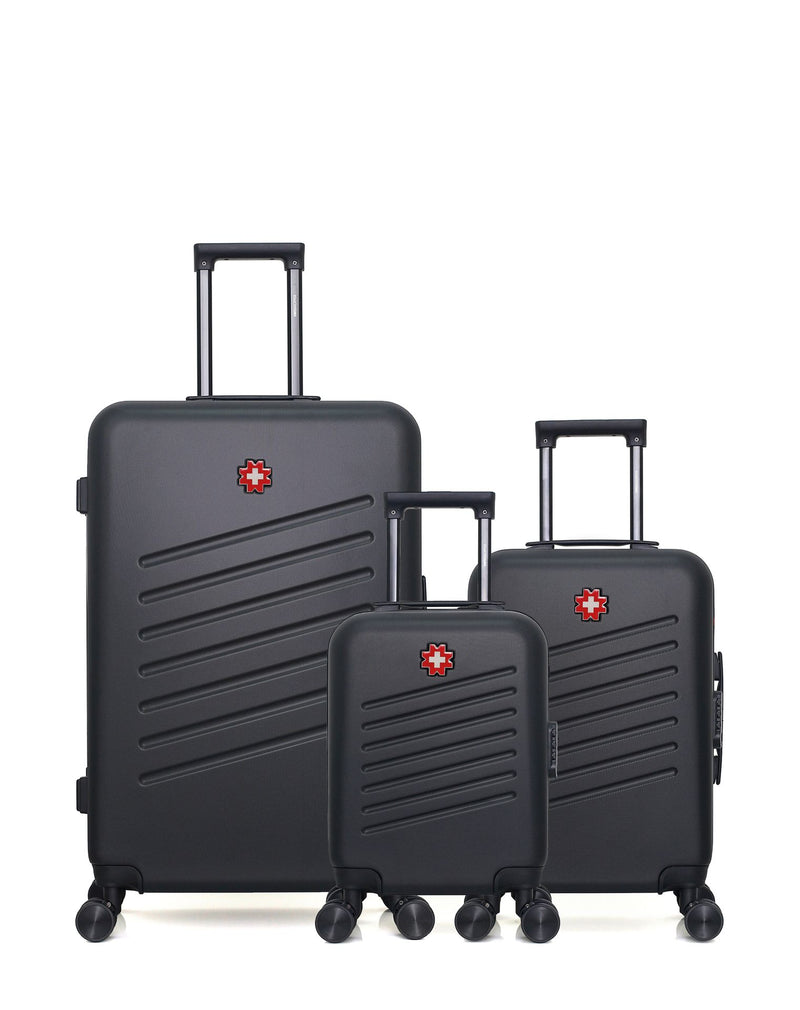 SWISS KOPPER - LOT DE 3 - Valises grand format, cabine et cabine XXS ZURICH