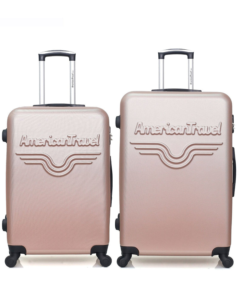 AMERICAN TRAVEL  -  Lot de 2  -  Valise grand format et valise weekend CHELSEA