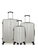 AMERICAN TRAVEL - LOT DE 3 - Valises grand format, weekend et cabine SPRINGFIELD