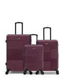 Lot de 3 Valises Rigides Grand Format, Taille Moyenne et Cabine LIVIA