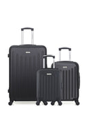 AMERICAN TRAVEL - LOT DE 3 - Valises grand format, cabine et cabine XXS BROOKLYN