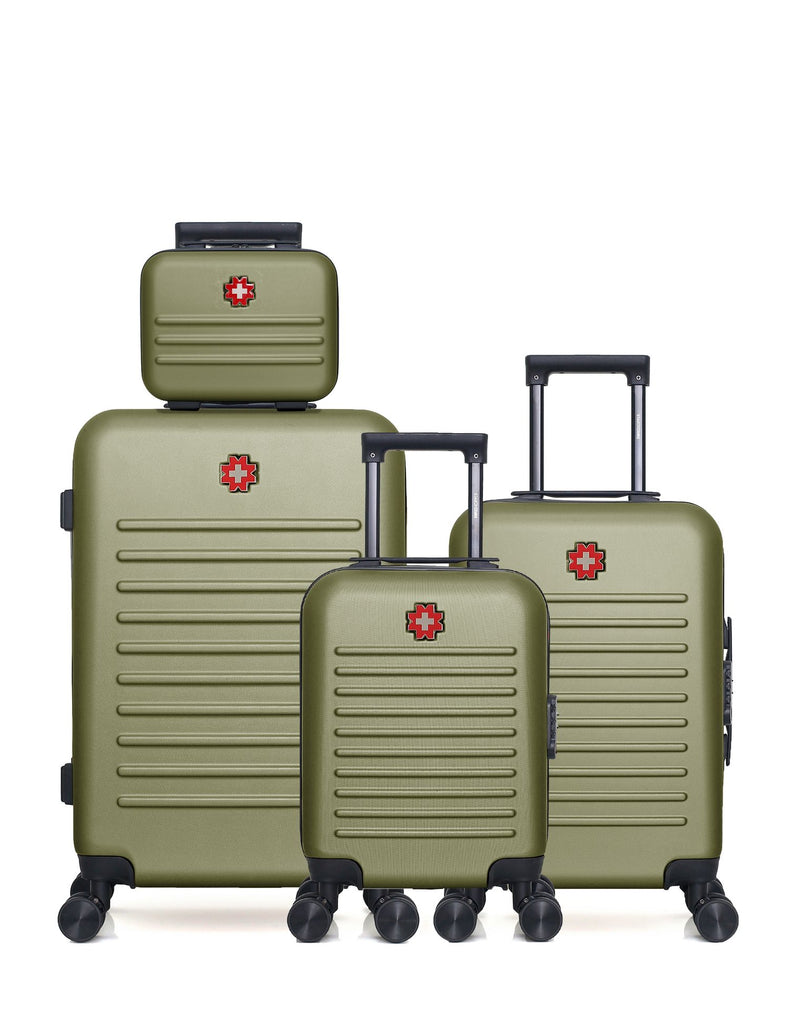 SWISS KOPPER  -  Lot de 4  -  Valise weekend, valise cabine, valise cabine XXS et vanity WIL