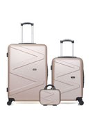 WAVE PARIS - Lot de 3 - Valises Grand Format, Cabine et Vanity AMAZONE