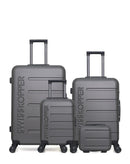 SWISS KOPPER - LOT DE 4 - Valises grand format, weekend, cabine XXS et vanity AIGLE