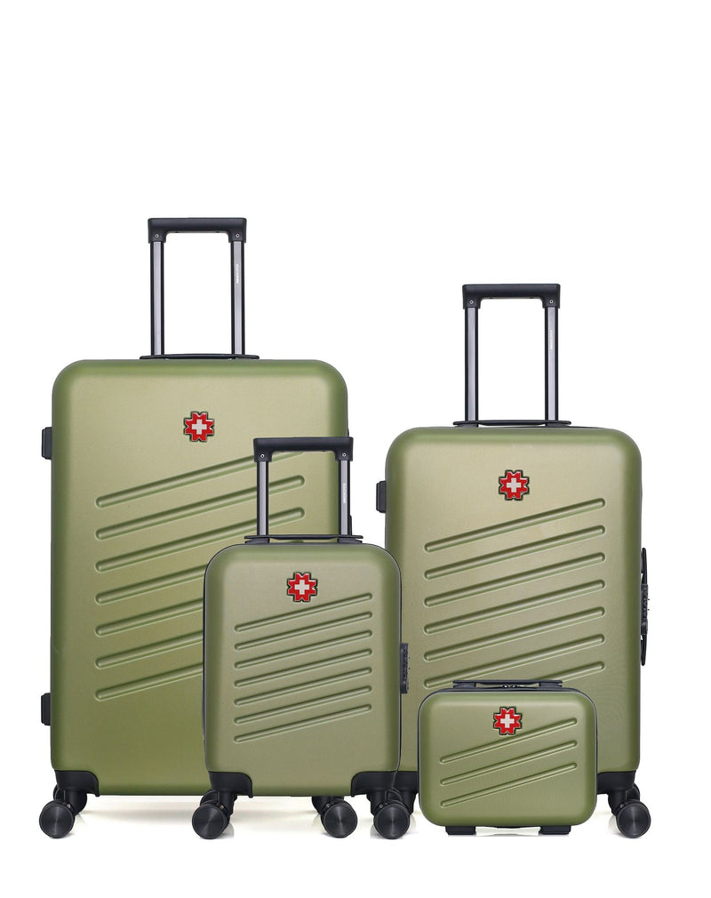 SWISS KOPPER - LOT DE 4 - Valises grand format, weekend, cabine XXS et vanity ZURICH