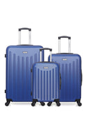 AMERICAN TRAVEL - LOT DE 3 - Valises grand format, weekend et cabine BROOKLYN