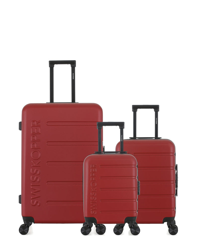 SWISS KOPPER - LOT DE 3 - Valises grand format, cabine et cabine XXS AIGLE