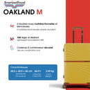 Lot de 3 Valises Rigides Taille Moyenne, Cabine et Cabine XS OAKLAND