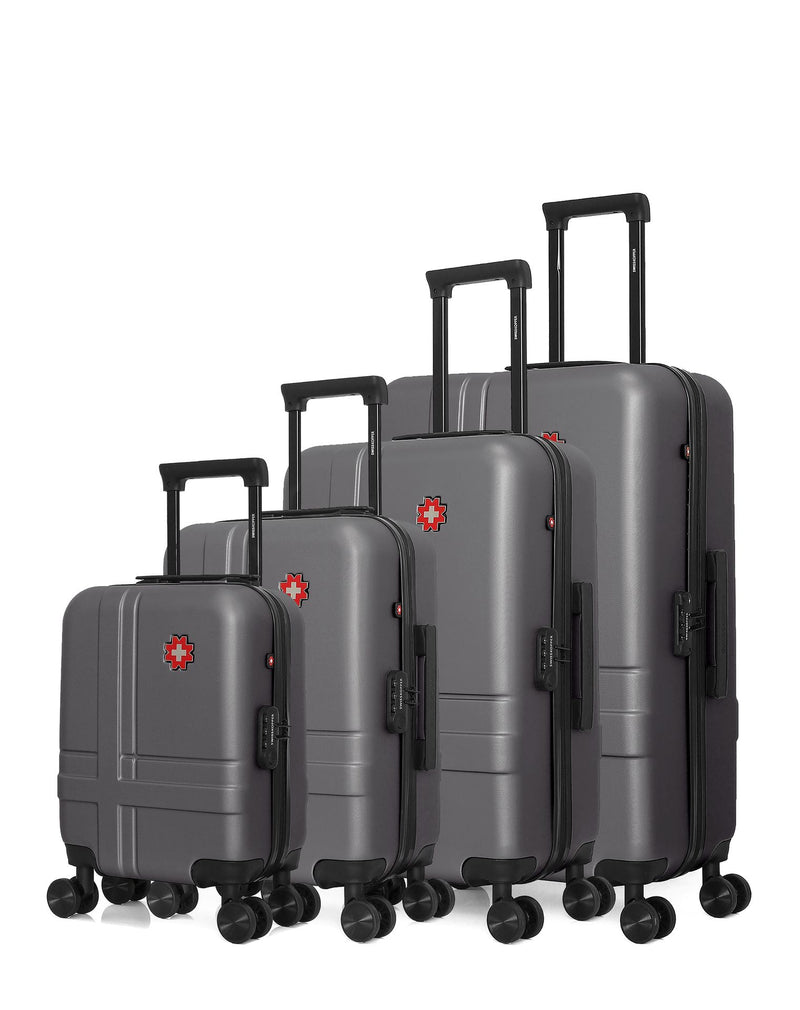 SWISS KOPPER - Set de 4 Valises USTER-M 75 cm 4 Roues