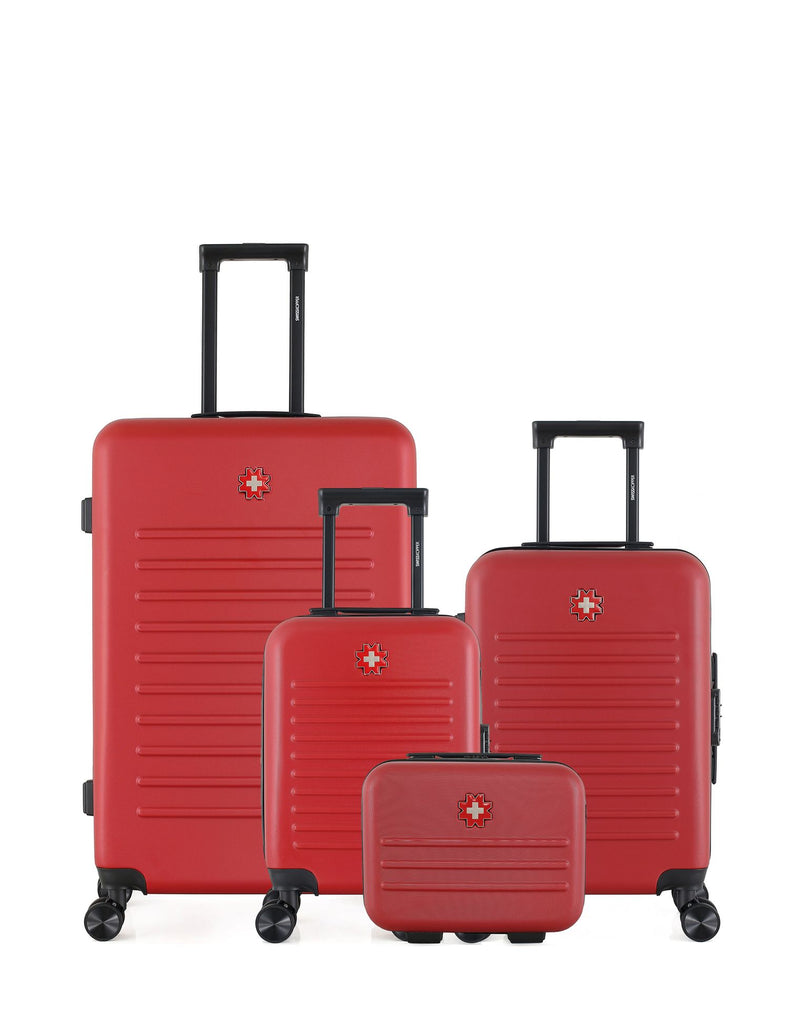 SWISS KOPPER - LOT DE 4 - Valises grand format, cabine, cabine XXS et vanity WIL