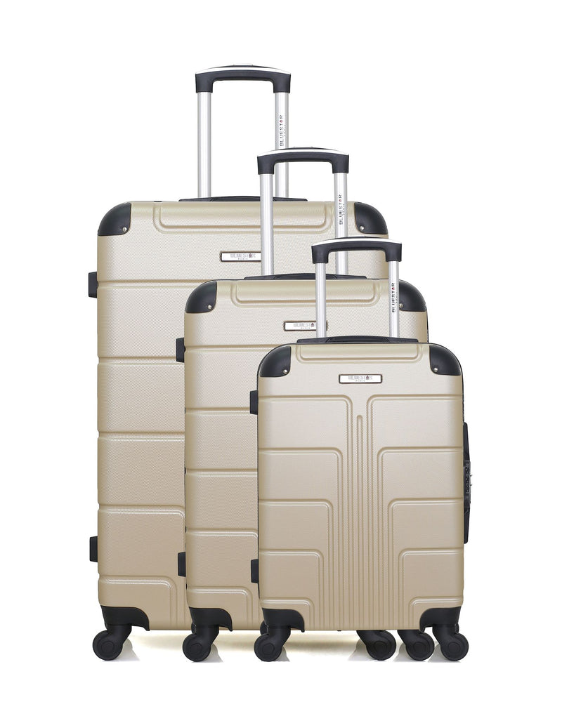 BLUESTAR - Set de 3 Valises OTTAWA 75 cm 4 Roues