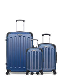 BLUESTAR - LOT DE 3 - Valises grand format, cabine et cabine XXS MADRID