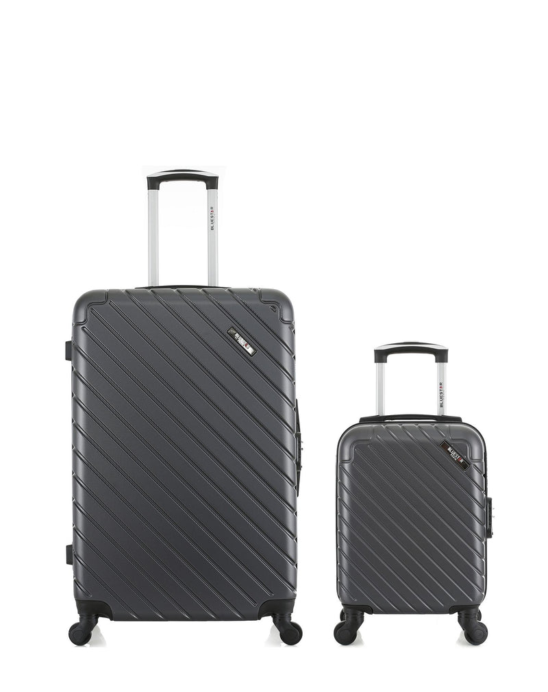 BLUESTAR - Lot de 2 Valise grand format et valise cabine XXS CITE -