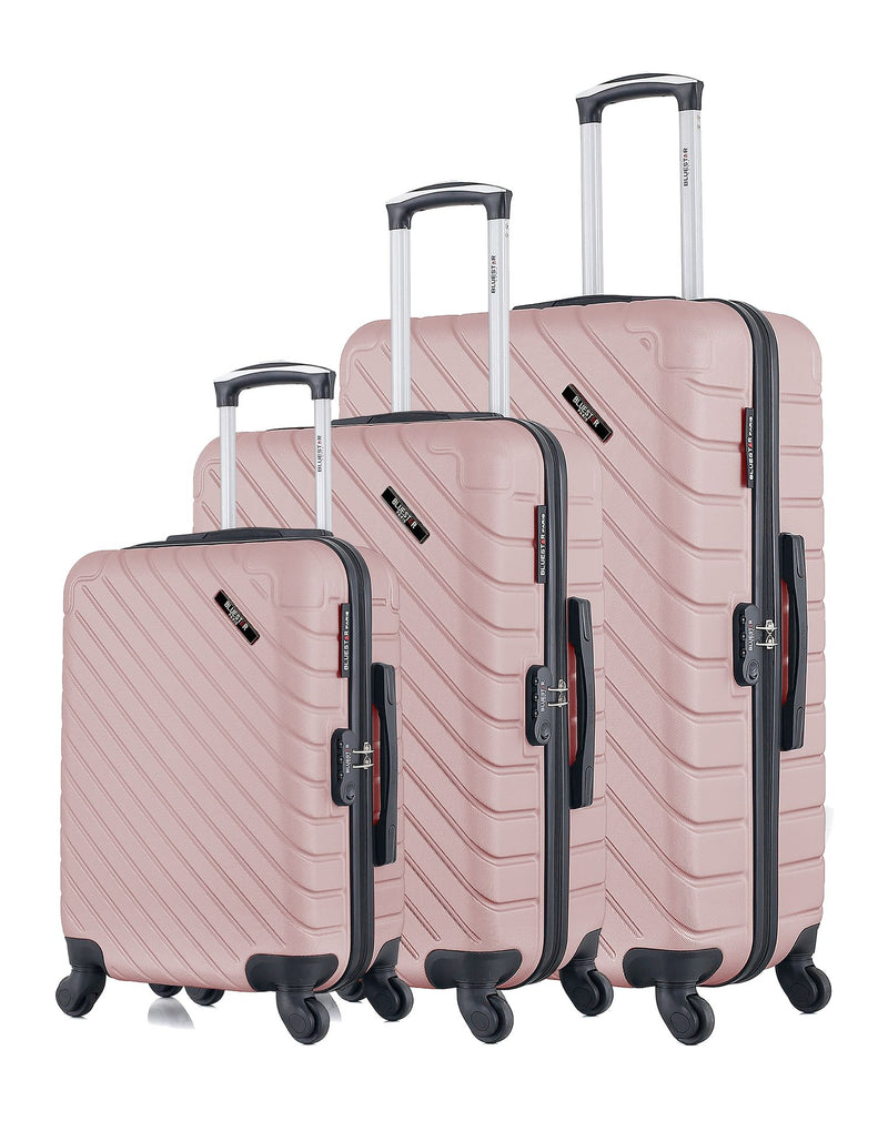 BLUESTAR - Set de 3 Valises CITE 75 cm 4 Roues