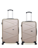 WAVE PARIS - Lot de 2 - Valise grand format et valise weekend AMAZONE