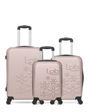 Lot de 3 Valises Rigides Taille Moyenne, Cabine et Cabine XXS ELEONOR