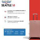 Lot de 2 Valises Rigides Taille Moyenne et Cabine SEATTLE