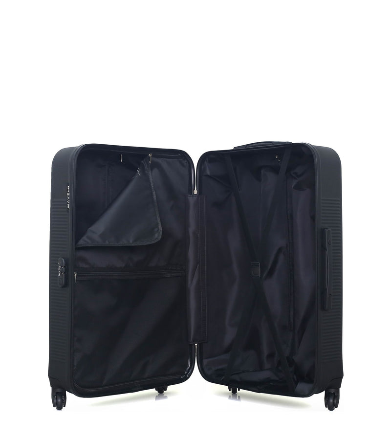 WAVE PARIS - Lot de 3 - Valise grand format, valise weekend et valise cabine SELENGA