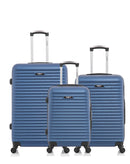 BLUESTAR - LOT DE 3 - Valises grand format, weekend et cabine BRAZILIA