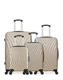 HERO - Lot de 4 - Valises grand format, weekend, cabine et cabine XXS LAGOS