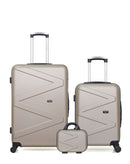 WAVE PARIS - Lot de 3 - Valises Grand Format, Cabine et Vanity AMAZONE