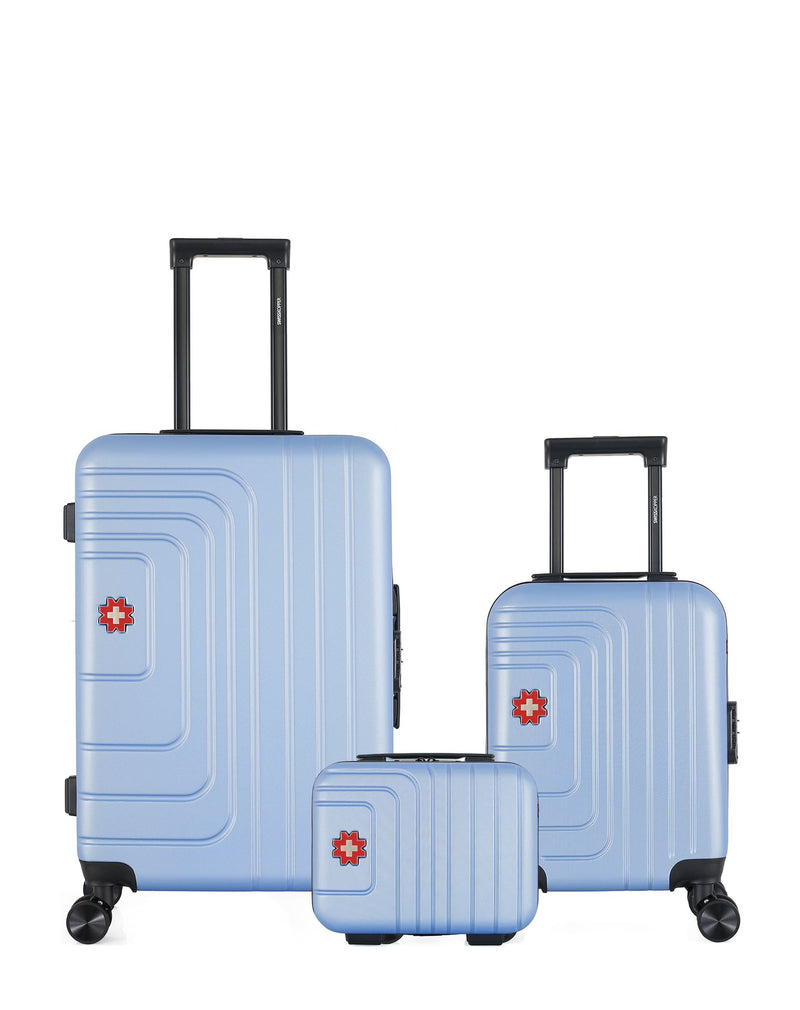 SWISS KOPPER - LOT DE 3 - Valise Week-end, Valise Cabine XXS et Vanity RUTI