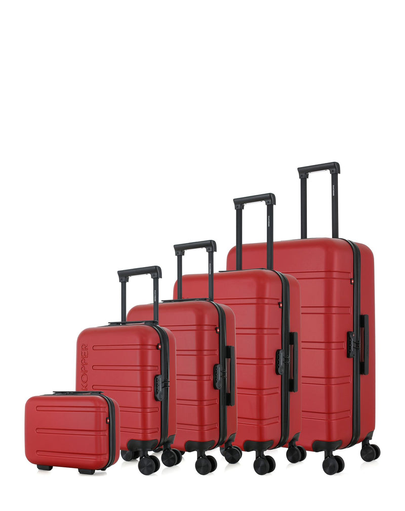 SWISS KOPPER - Set de 5 Valises AIGLE-U 75 cm 4 Roues