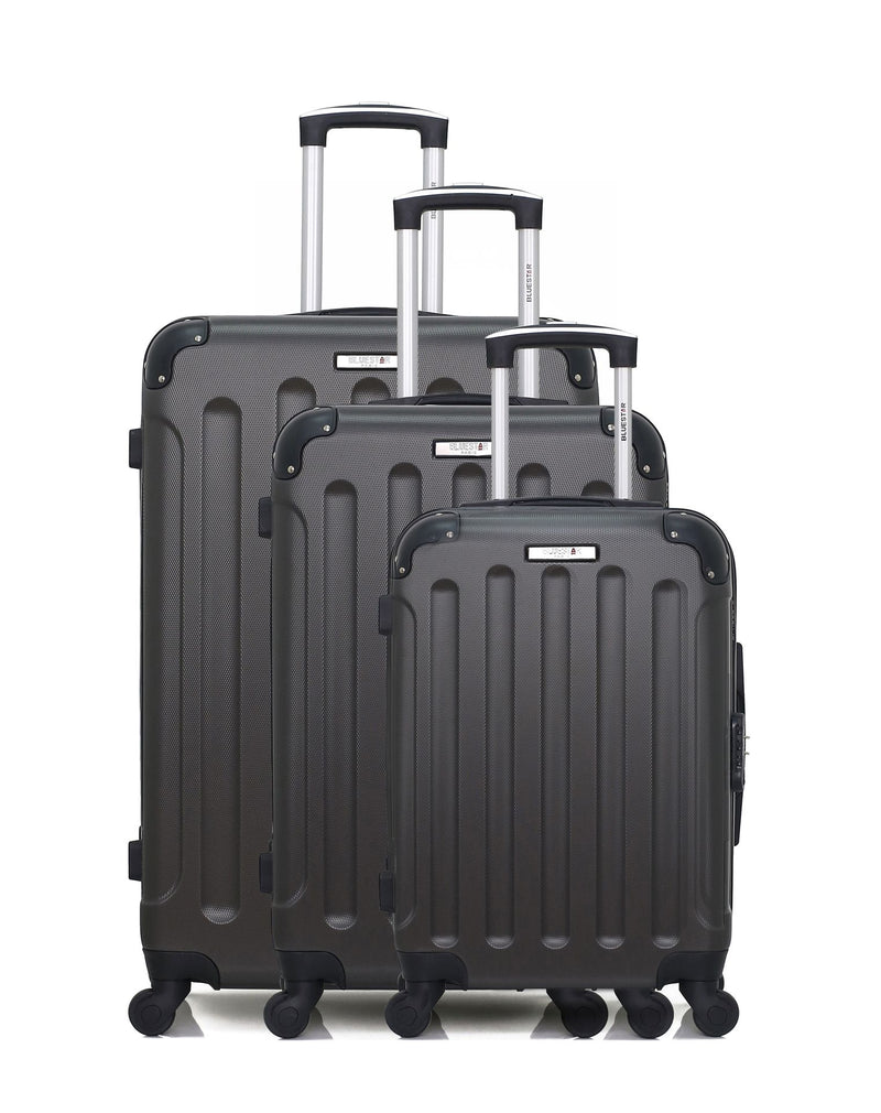 BLUESTAR - Set de 3 Valises MADRID 75 cm 4 Roues