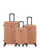Lot de 3 Valises Rigides Grand Format, Taille Moyenne et Cabine GAITE