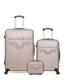 AMERICAN TRAVEL - LOT DE 3 - Valises grand format, cabine et vanity CHELSEA