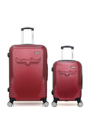 AMERICAN TRAVEL - LOT DE 2 - Valise Grand Format et Valise Cabine DC
