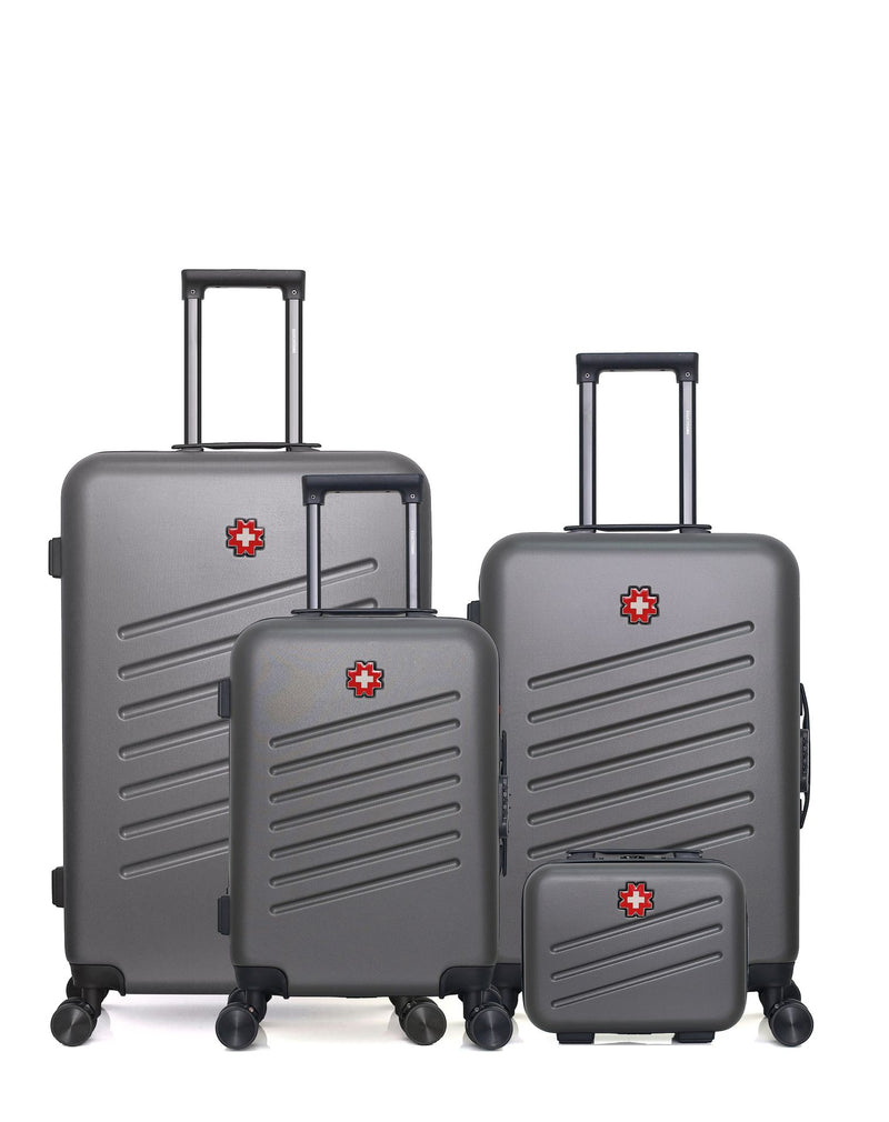 SWISS KOPPER - LOT DE 4 - Valises grand format, weekend, cabine et vanity ZURICH
