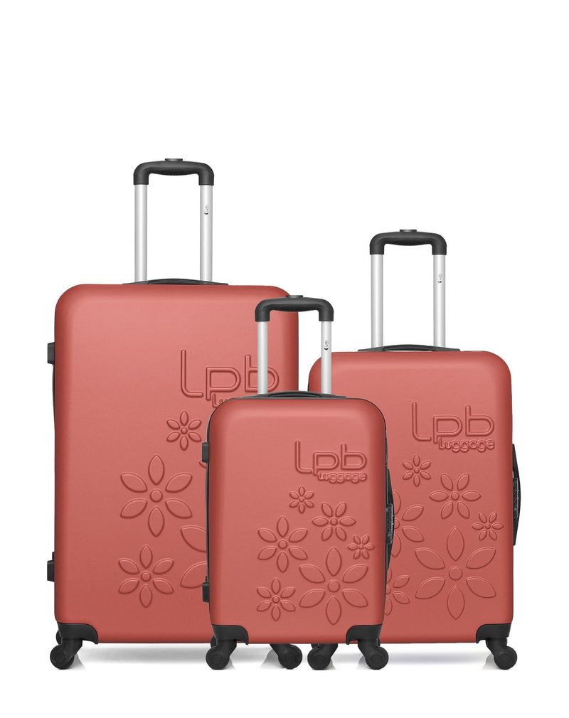 LPB LUGGAGE - Lot de 3 - Valises grand format, weekend et cabine ELEONOR