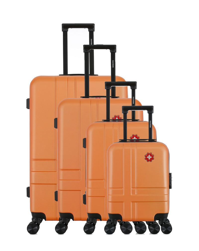 SWISS KOPPER - Set de 4 Valises USTER-M 75 cm 4 Roues