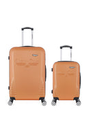 AMERICAN TRAVEL - LOT DE 2 - Valise Grand Format et Valise Cabine DC