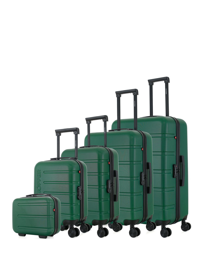SWISS KOPPER - Set de 5 Valises AIGLE-U 75 cm 4 Roues