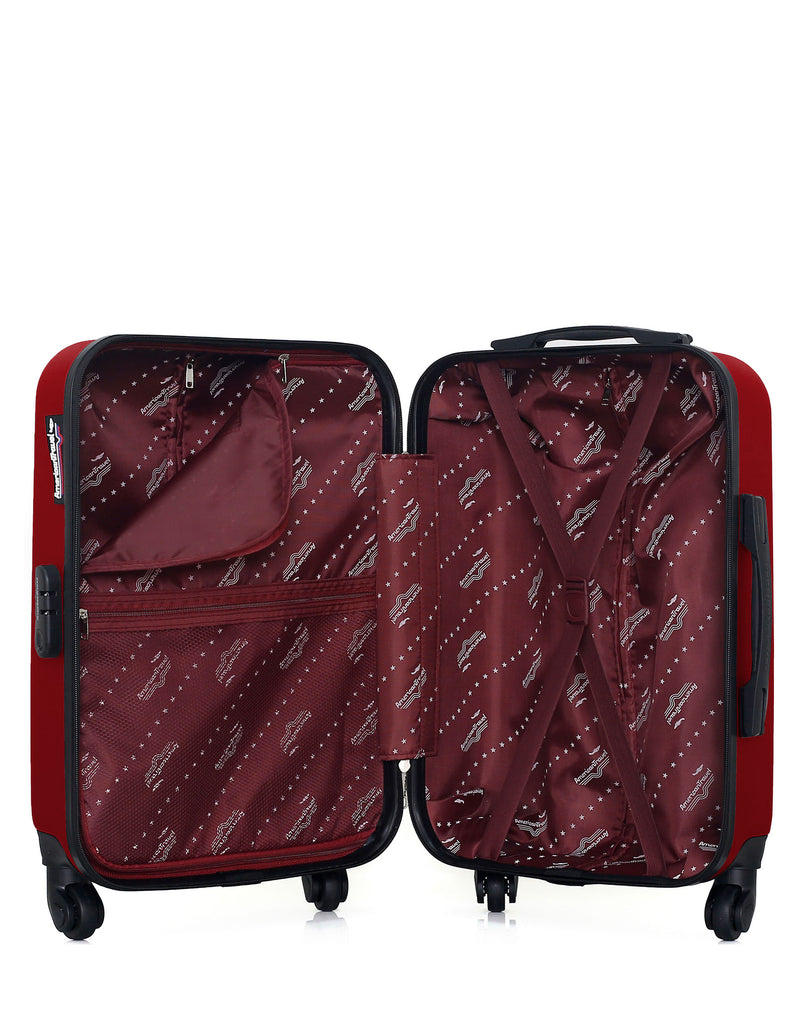 AMERICAN TRAVEL - LOT DE 2 - Valises cabine et vanity CHELSEA