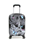 BLUESTAR - Valise Cabine PAPILLON 55 cm 4 Roues