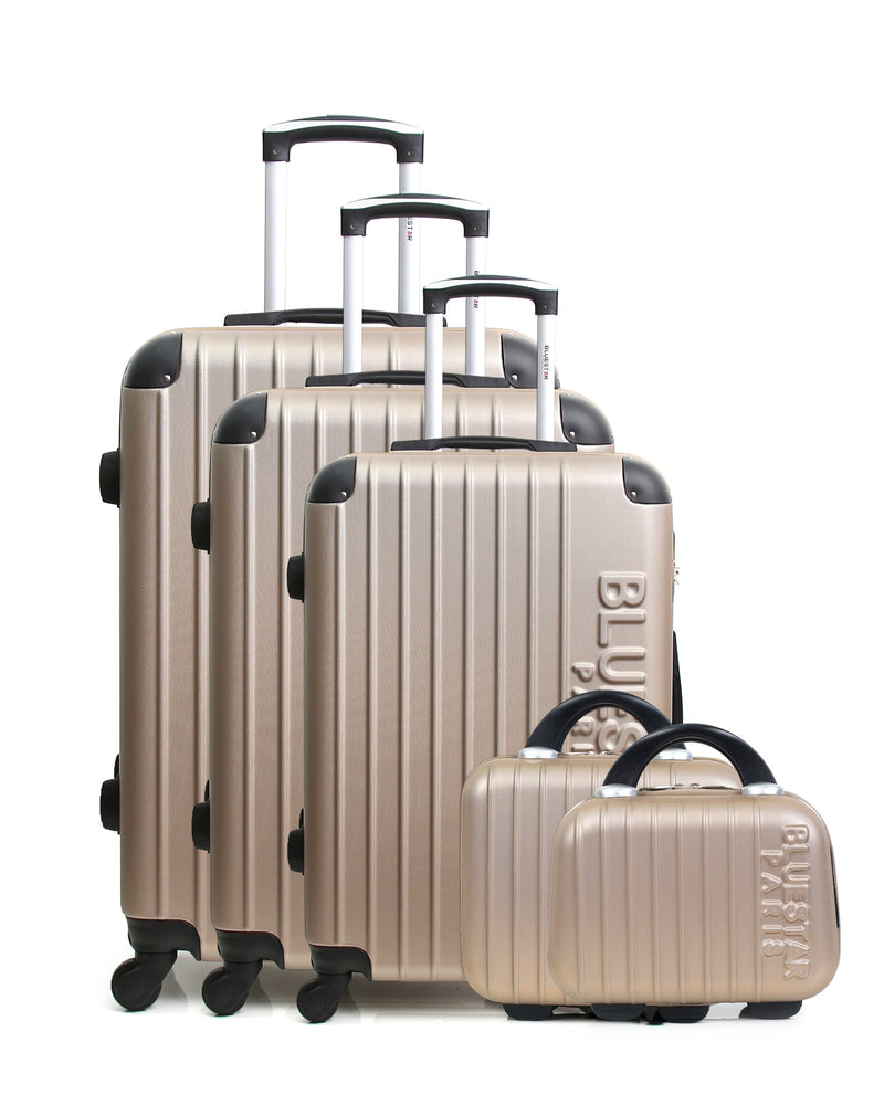 BLUESTAR - Set de 5 Valises BUCAREST-F 75 cm 4 Roues