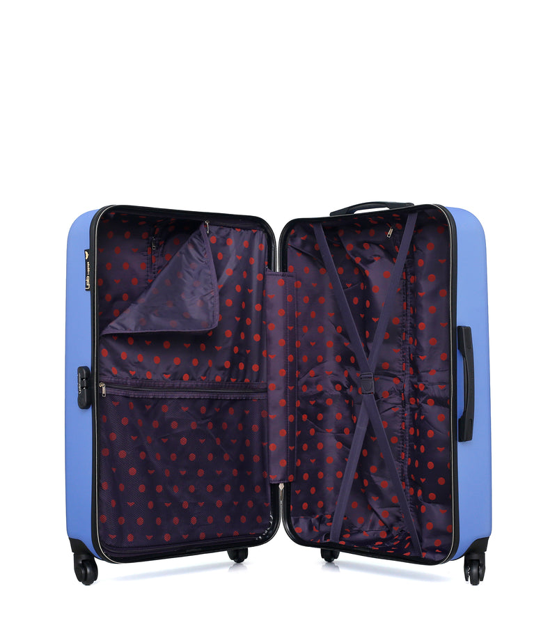 Lot de 3 - Valises grand format, weekend et vanity ELEONOR